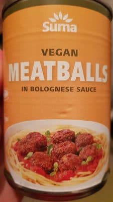 Vegan Meatballs in bolognese sauce
