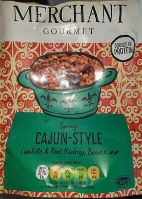 Spicy Cajun-Style Lentils & Red Kidney Beans