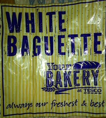 Tesco white baguette