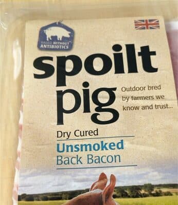 Spoilt pig bacon