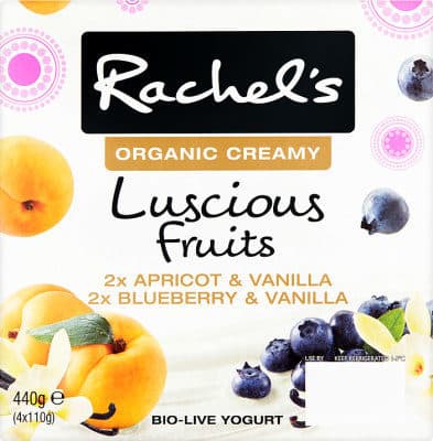 Rachel's Luscious Fruits and Vanilla Yogurts