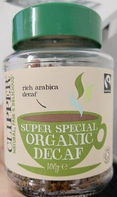 Super special organic decaf coffee