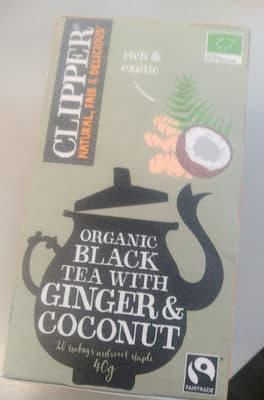 Organic black tea with ginger&coconut
