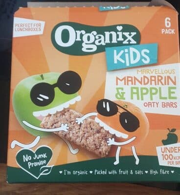 Mandarin and apple oaty bars