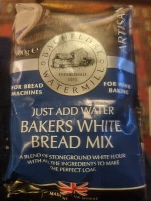 bacheldre watermill just add water bakers white bread mix