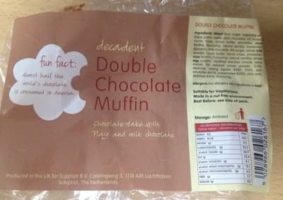 Double chocolate muffin