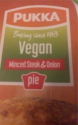 Vegan pukka meat and onion pie