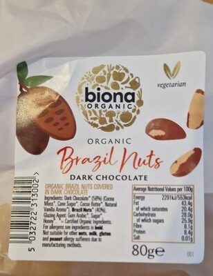Brazil Nuts Dark Chocolate