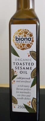 Organic Toasted Sesame Oil