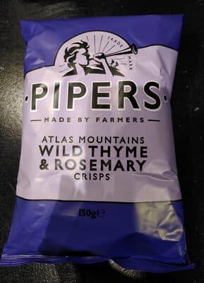 Pipers Wild Thyme & Rosemary Crisps