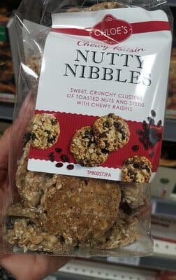 Chewy raisin no nutty nibbles