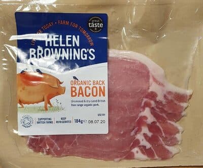 Organic back bacon