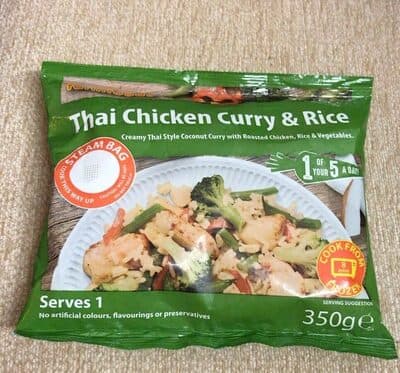 Thai chicken curry & rice
