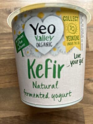 Yeo Valley Organic kefir natural fermented yogurt
