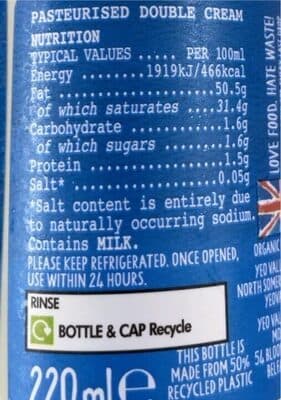 Double free range cream