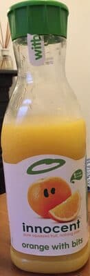 orange with bits