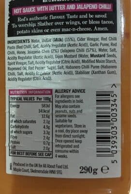 Red's Buffalo Wing Sauce