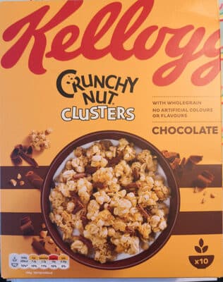 Kelloggs Crunchy Nut Chocolate Clusters Cereal