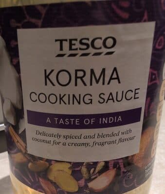 Tesco Korma Cooking Sauce