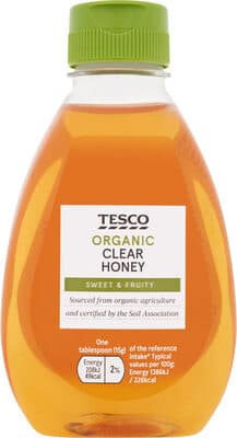 Tesco Organic Squeezy Clear Honey