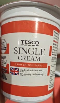 Tesco Fresh Single Cream