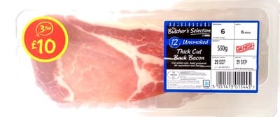 Unsmoked Thick Cut Back Bacon