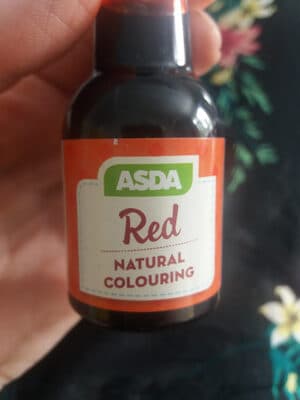Asda Red Natural Colouring
