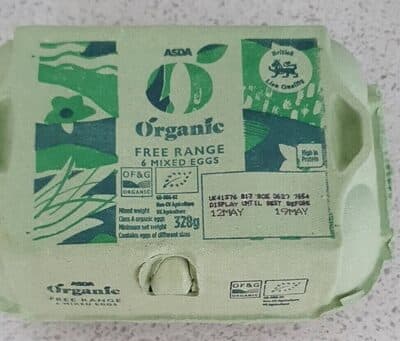 Asda organic eggs