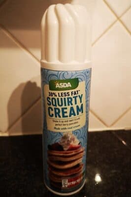 Squirty Cream 30% less fat
