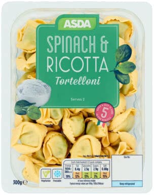 Asda Spinach & Ricotta Tortelloni