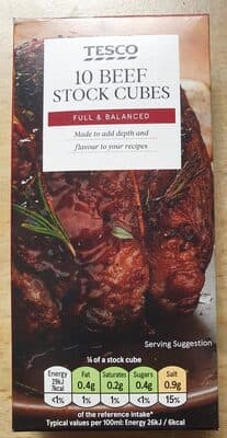 Beef stock cubes