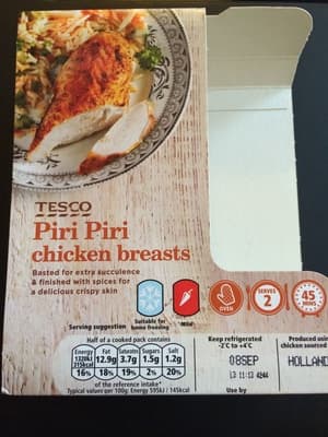 Piri Piri chicken breasts