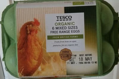 Organic Mixed Sizes Free Range Eggs