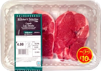 Asda Lamb Leg Steaks