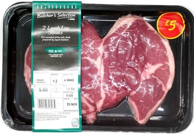 2 Lamb Leg Steaks