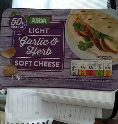 Light Garlic and Herb Soft Cheese