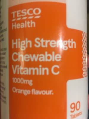 High Strength Chewable Vitamin C Orange Flavour