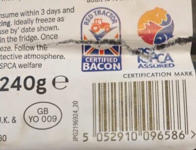 Tesco Finest Dry Cured Bacon