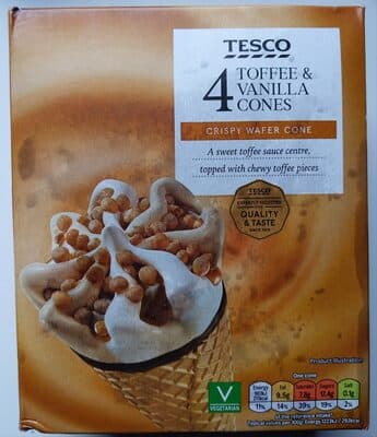 Toffee & Vanilla Cones