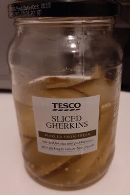 Sliced Gherkins