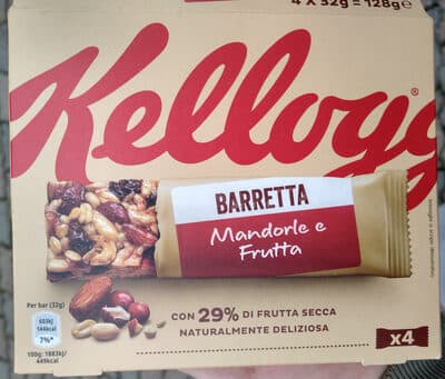 Barretta mandorle e frutta