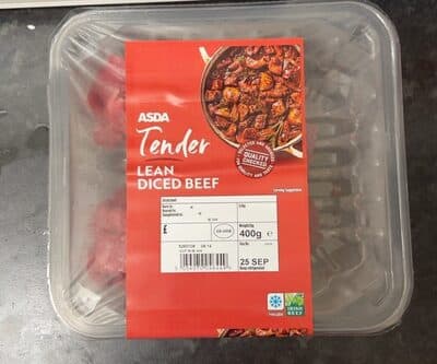 Lean Diced Beef