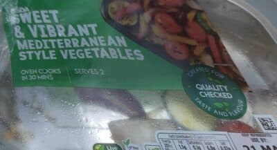 Sweet vibrant Mediterranean style vegetable