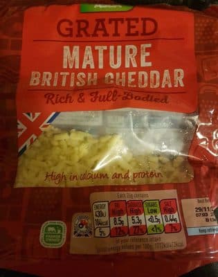 Grated Mature British Cheddar