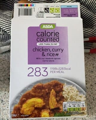 Chicken curry and rice