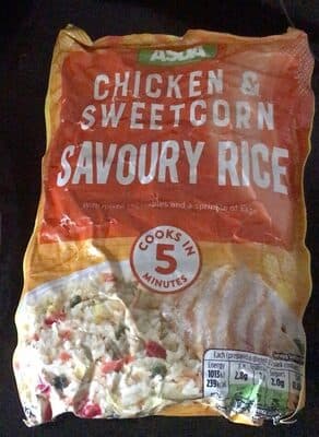 Chicken and sweetcorn savoury rice