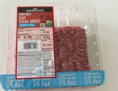 Irish Beef Lean Steak Mince