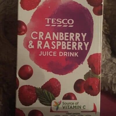 Cranberry and Raspberry Juice Drink