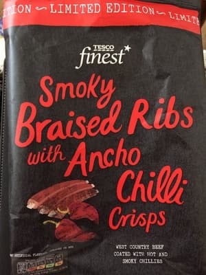 Smoky Braised Ribs With Ancho Chilli Crisps