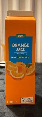 Smooth Orange Juice From Concentrate